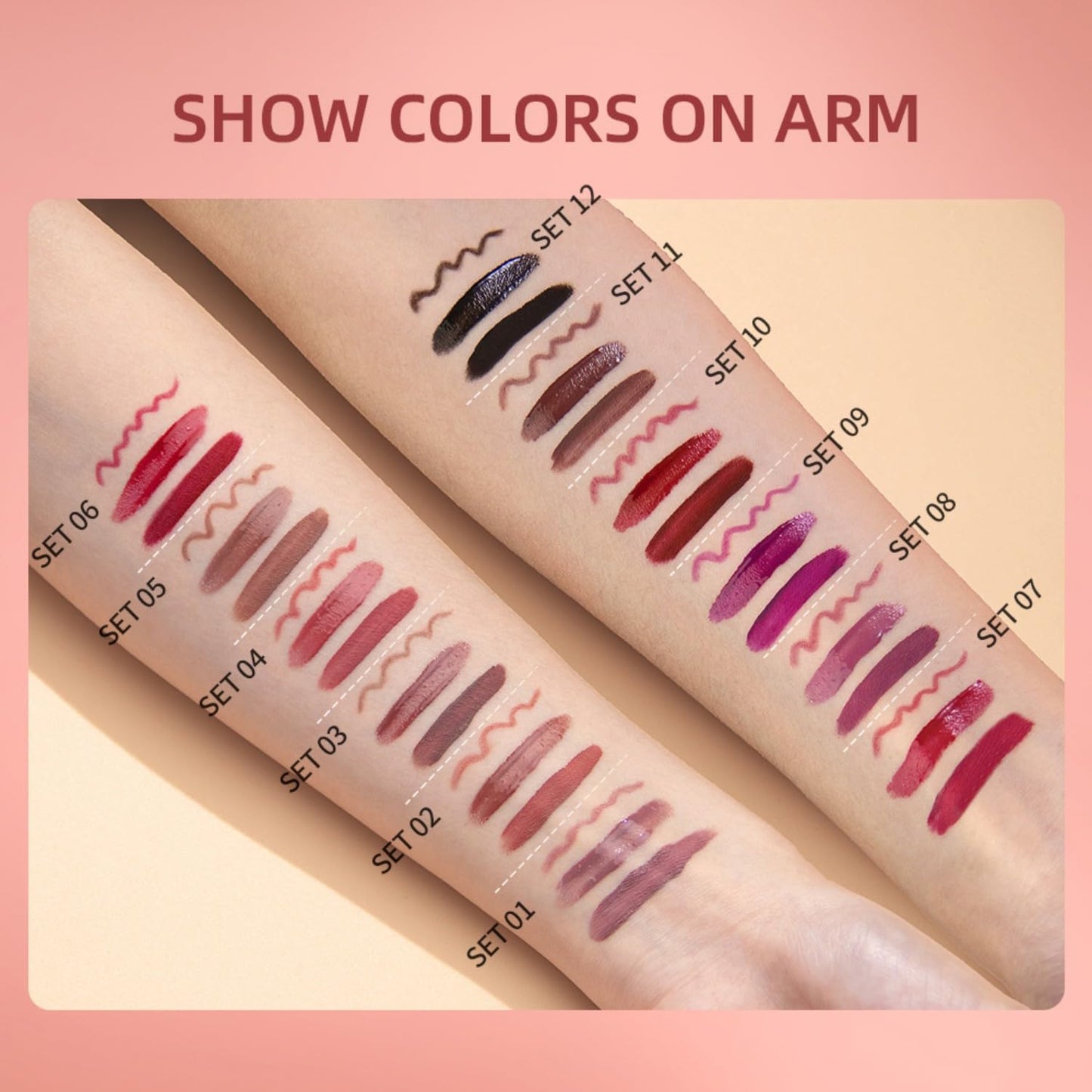 All in One Lip Kit 3 in 1 Smooth Lipliner Lipgloss and Lipstick Set with Matte Velvet Liquid Lipstick Hydrating Moisturizing Lip Gloss and Creamy Lip Liner (Kit 03, Cinnamon Bun)