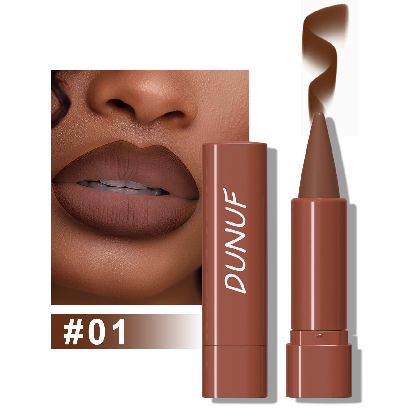 Matte Lip Liner Set - 5 Colors High Pigmented Creamy Lipliners - Long-Lasting Waterproof Lip Liner and Lipstick Set