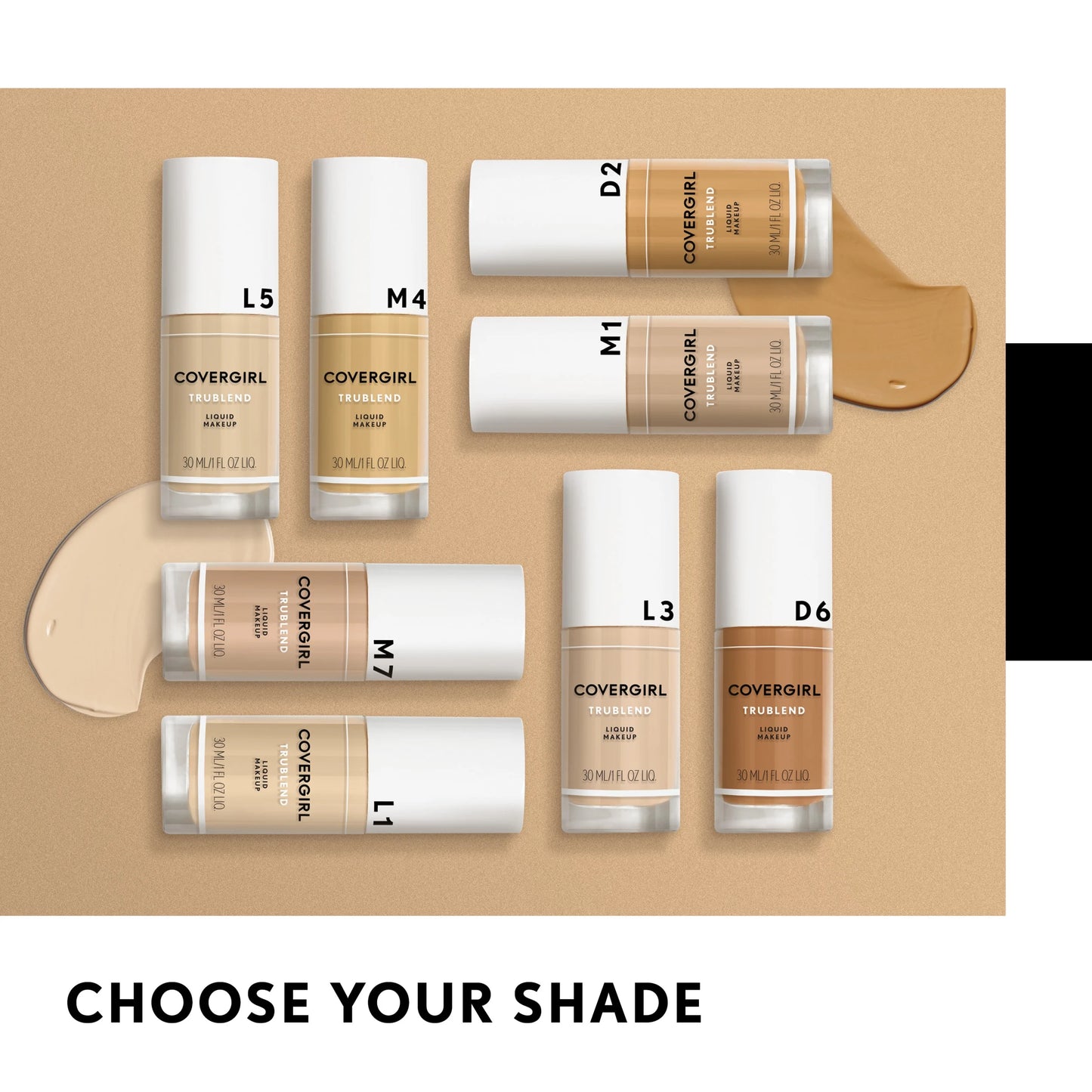 Trublend Oil-Free Liquid Foundation, D-2 Sun Beige, 1 Oz, Hydrating Foundation, Moisturizing Foundation, Cruelty-Free Foundation, Blends Seamlessly, Won'T Clog Pores
