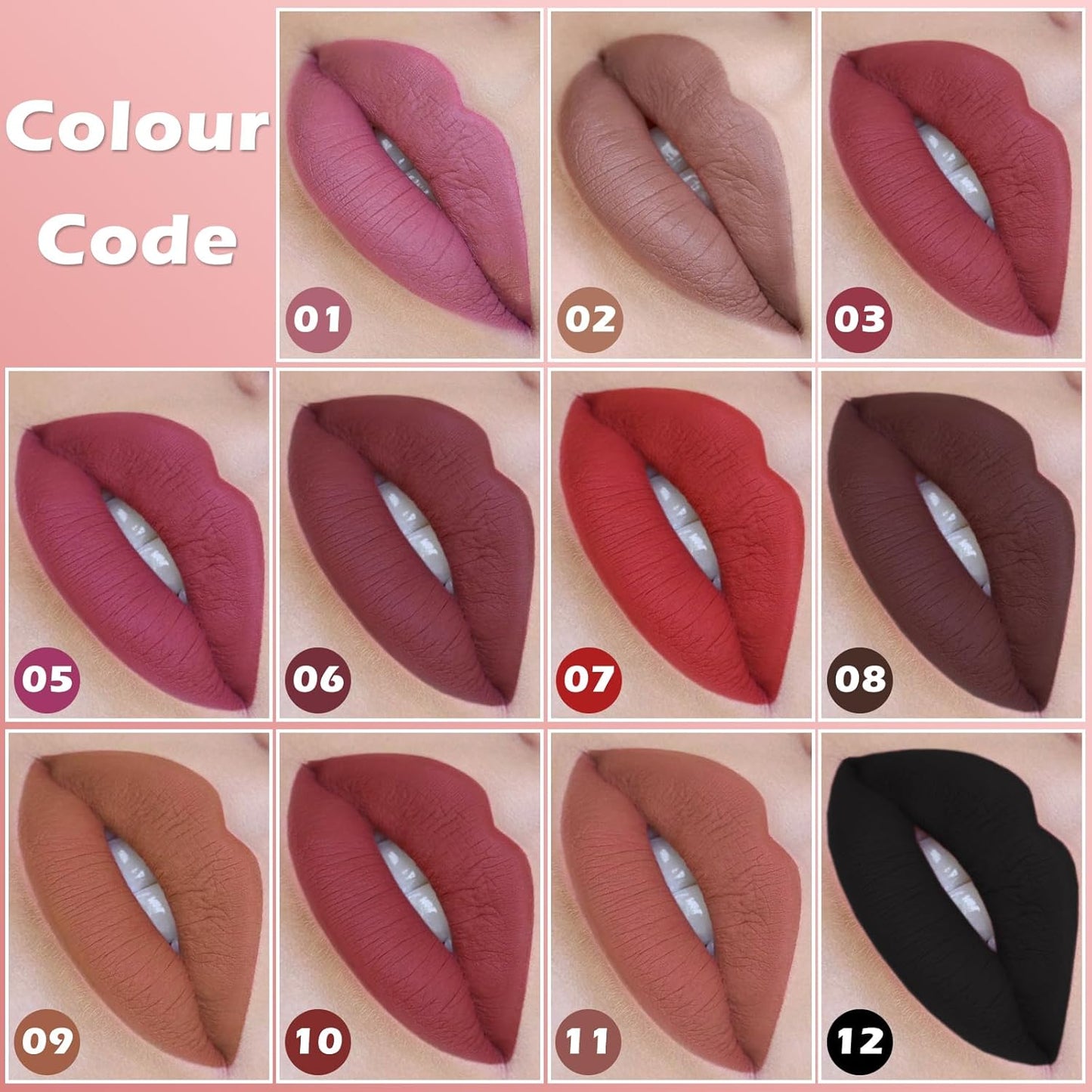 Brown Lip Liner, Long Lasting Lip Liner Pencil, Rich Lip Makeup Colors Highly Pigmented Lip Liners, Smooth Application Lipliner Lip Pencil