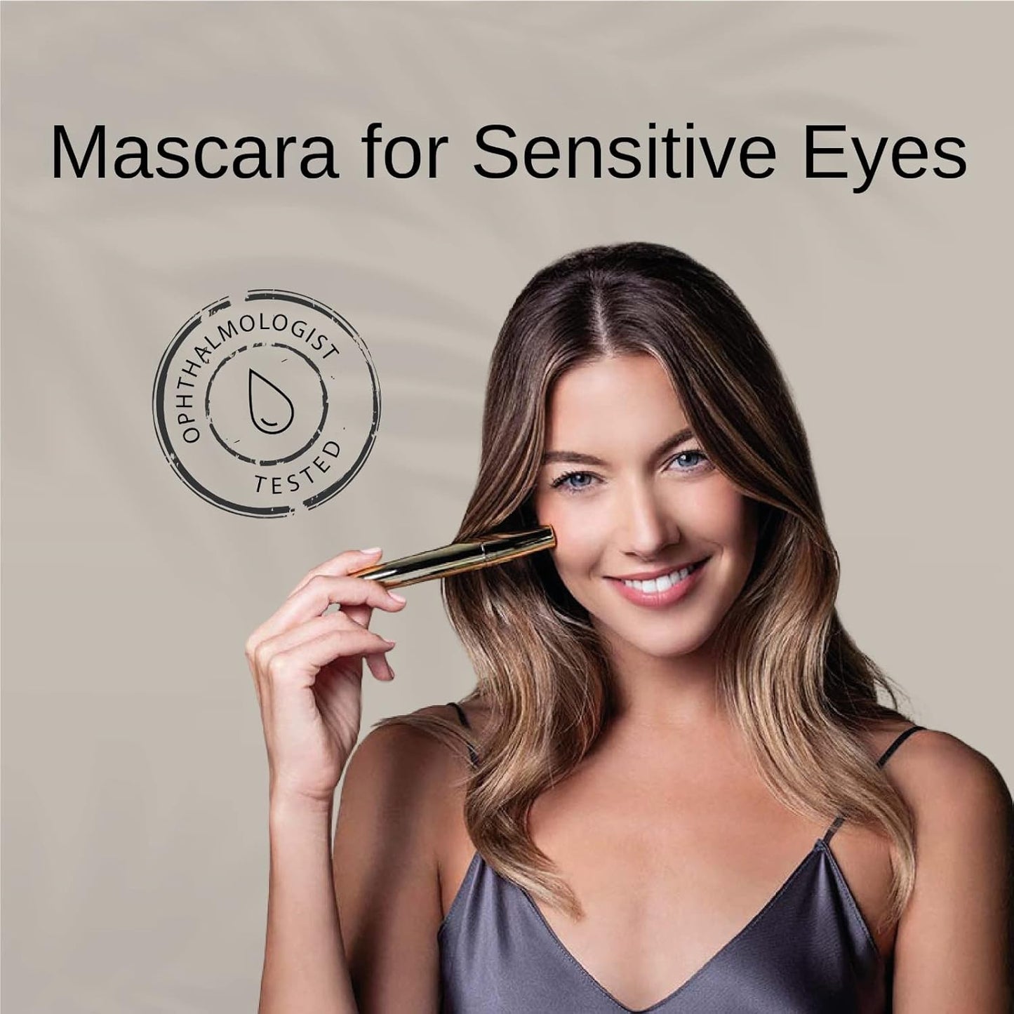 Vegan Black Mascara for Sensitive Eyes, Natural Hypoallergenic Mascara, Buildable Lengthening and Volumizing for Natural Looking, Cruelty Free, Ophthalmologist Tested- by