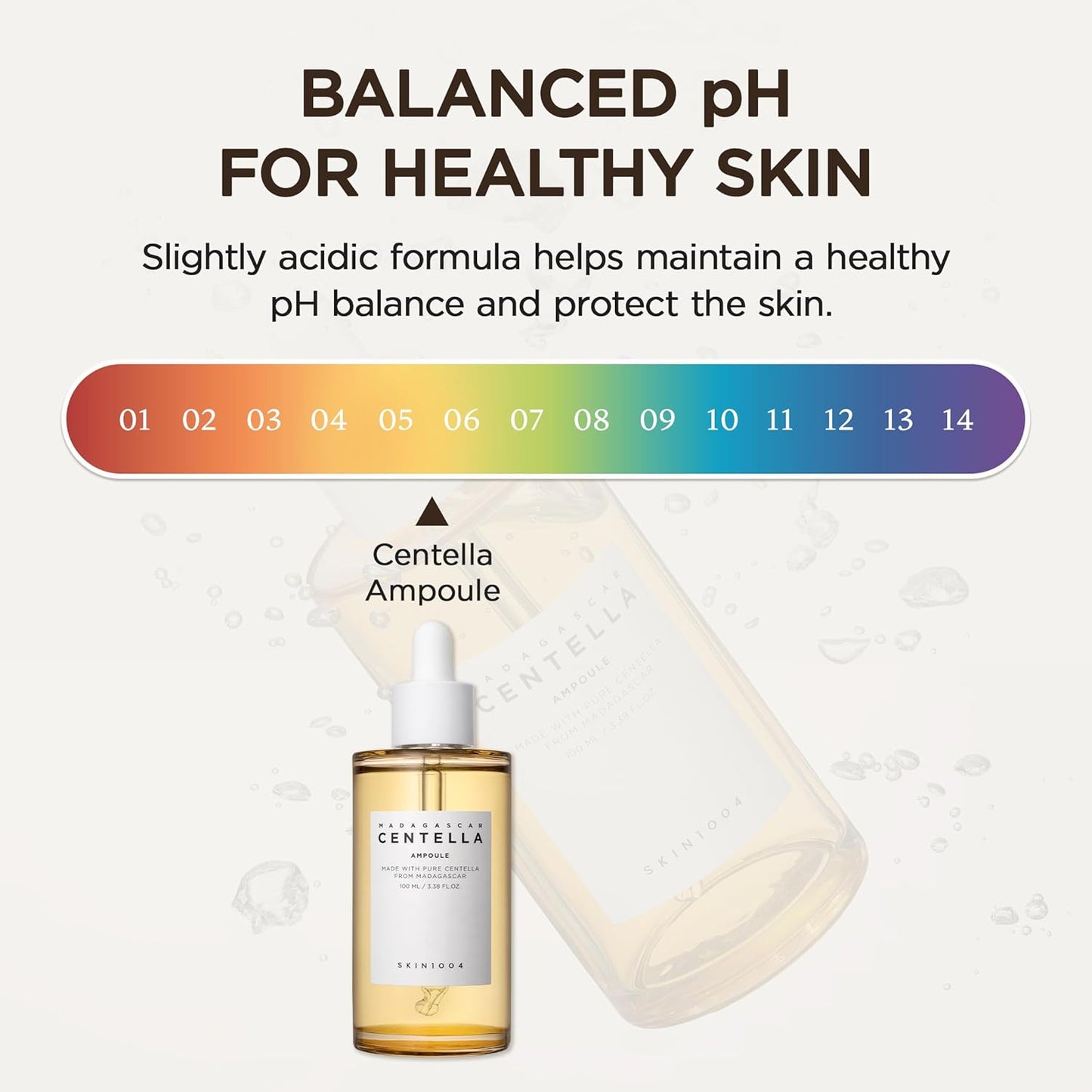 Madagascar Centella Asiatica Ampoule Facial Serum 1.85 Fl.Oz, 55Ml, Soothes Acne Prone and Sensitive Skin