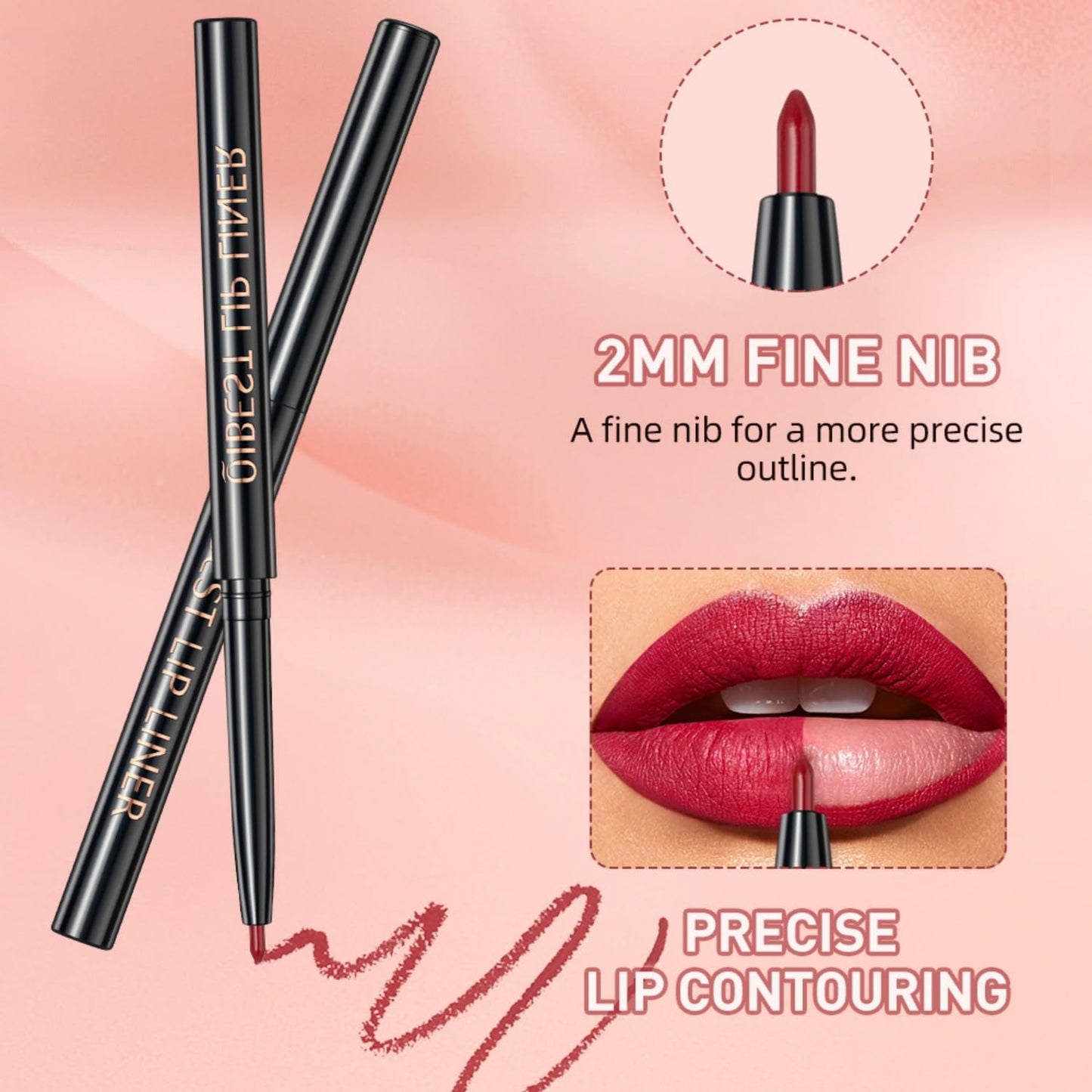 All in One Lip Kit 3 in 1 Smooth Lipliner Lipgloss and Lipstick Set with Matte Velvet Liquid Lipstick Hydrating Moisturizing Lip Gloss and Creamy Lip Liner (Kit 03, Cinnamon Bun)