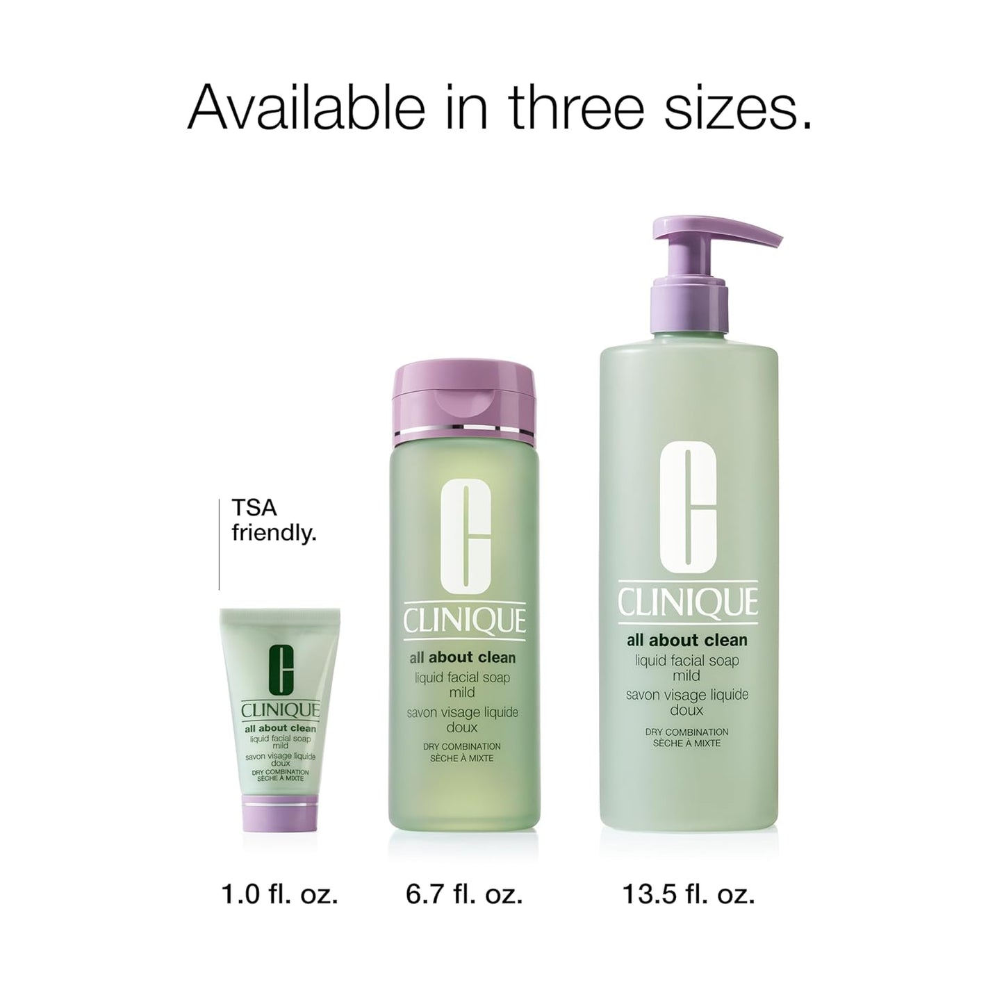 3-Step All about Clean Liquid Gentle Facial Cleanser Soap for Dry Combination Skin | Type 2