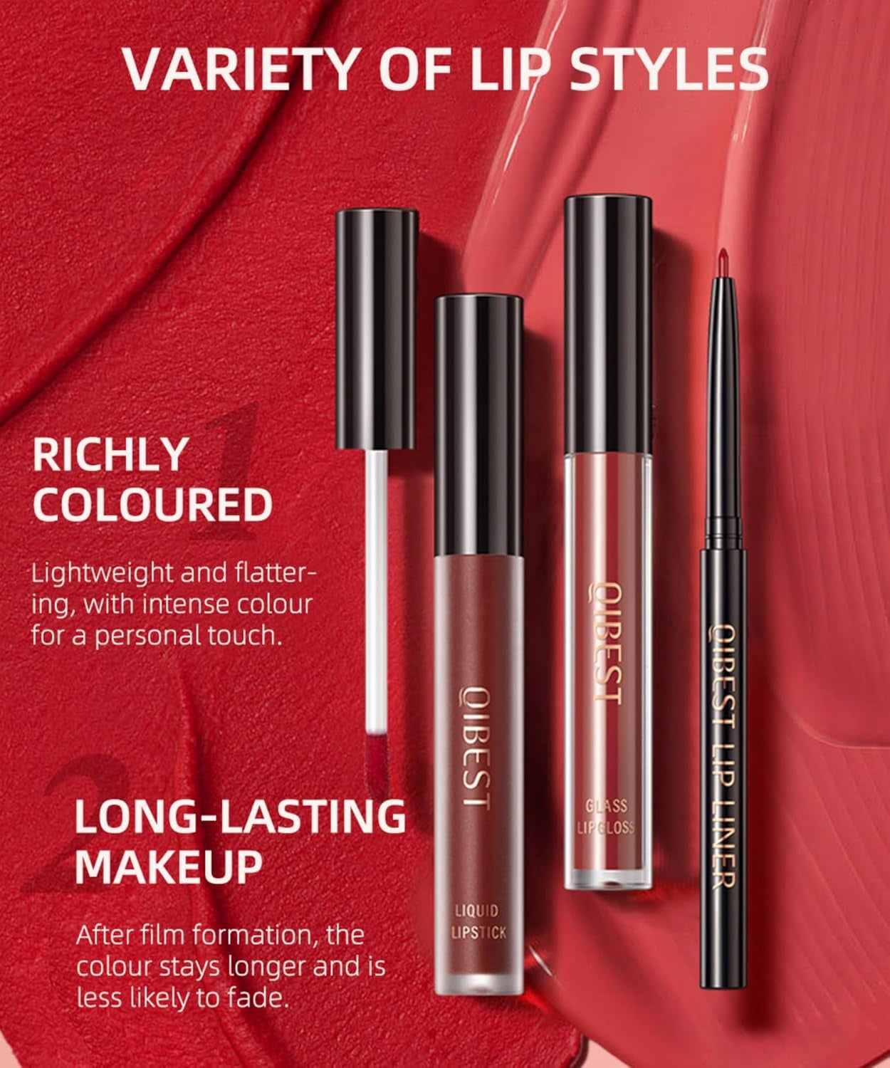 All in One Lip Kit 3 in 1 Smooth Lipliner Lipgloss and Lipstick Set with Matte Velvet Liquid Lipstick Hydrating Moisturizing Lip Gloss and Creamy Lip Liner (Kit 03, Cinnamon Bun)