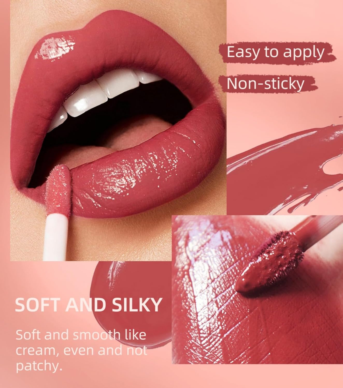 All in One Lip Kit 3 in 1 Smooth Lipliner Lipgloss and Lipstick Set with Matte Velvet Liquid Lipstick Hydrating Moisturizing Lip Gloss and Creamy Lip Liner (Kit 03, Cinnamon Bun)