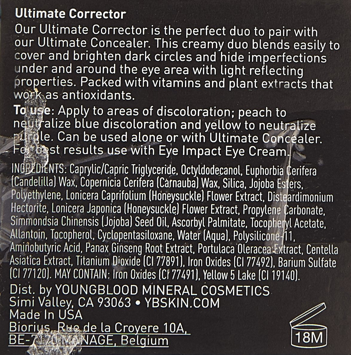 Mineral Cosmetics Natural Ultimate Corrector - Concealing Compact Duo - 2.7 G / 0.09 Oz