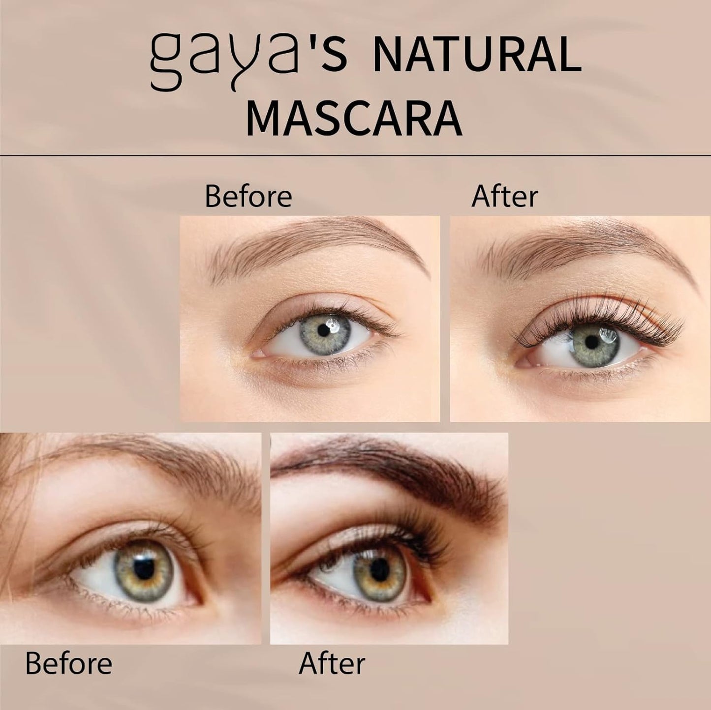 Vegan Black Mascara for Sensitive Eyes, Natural Hypoallergenic Mascara, Buildable Lengthening and Volumizing for Natural Looking, Cruelty Free, Ophthalmologist Tested- by