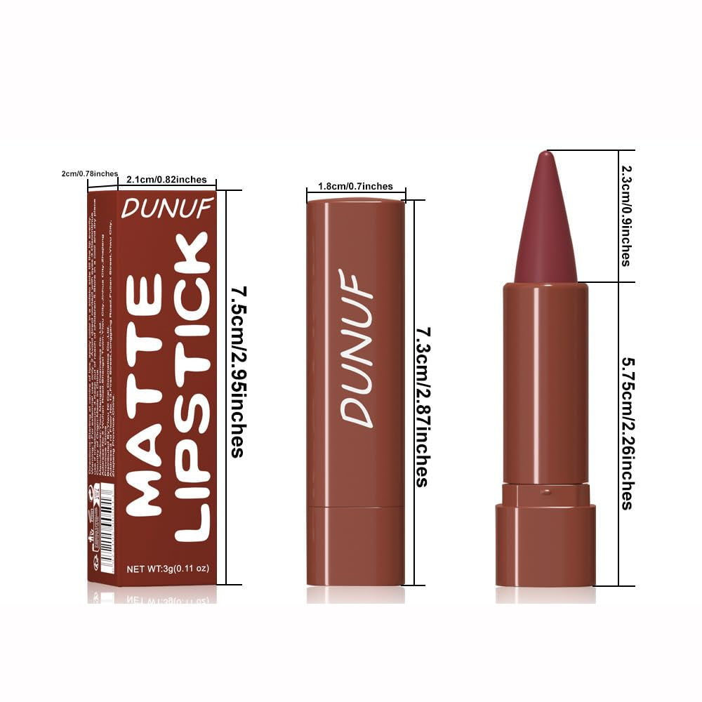 Matte Lip Liner Set - 5 Colors High Pigmented Creamy Lipliners - Long-Lasting Waterproof Lip Liner and Lipstick Set