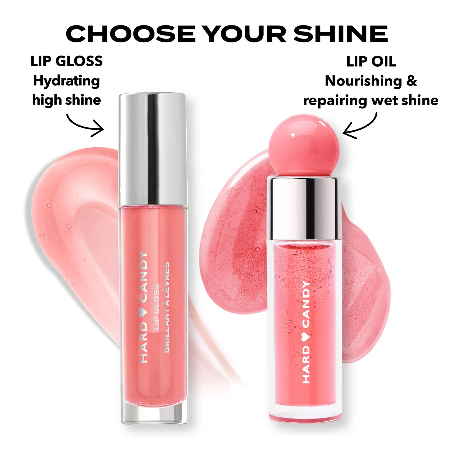 Glosstopia Lip Gloss - High-Shine Hydrating Formula with Hyaluronic Acid in Bubble Gum