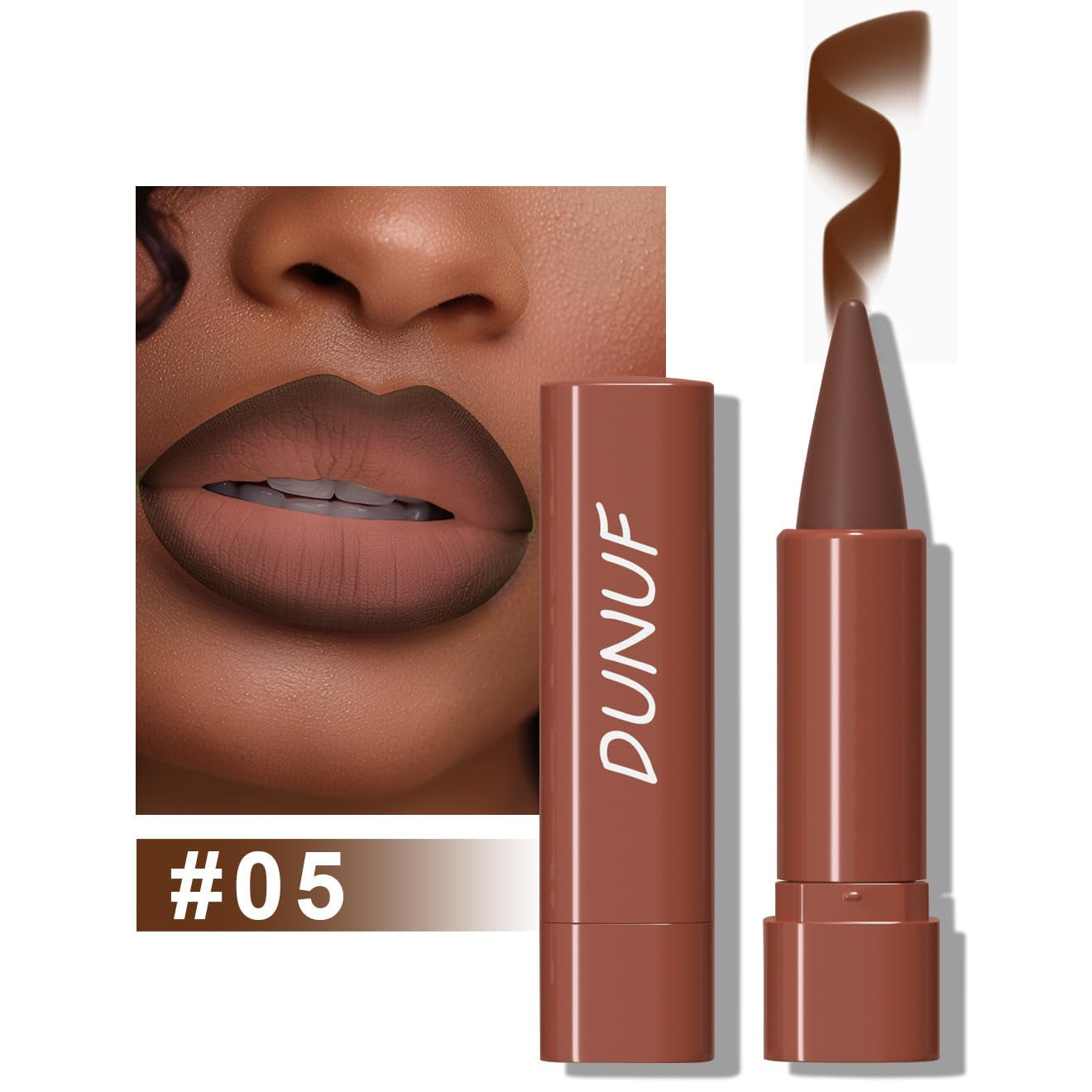 Matte Lip Liner Set - 5 Colors High Pigmented Creamy Lipliners - Long-Lasting Waterproof Lip Liner and Lipstick Set