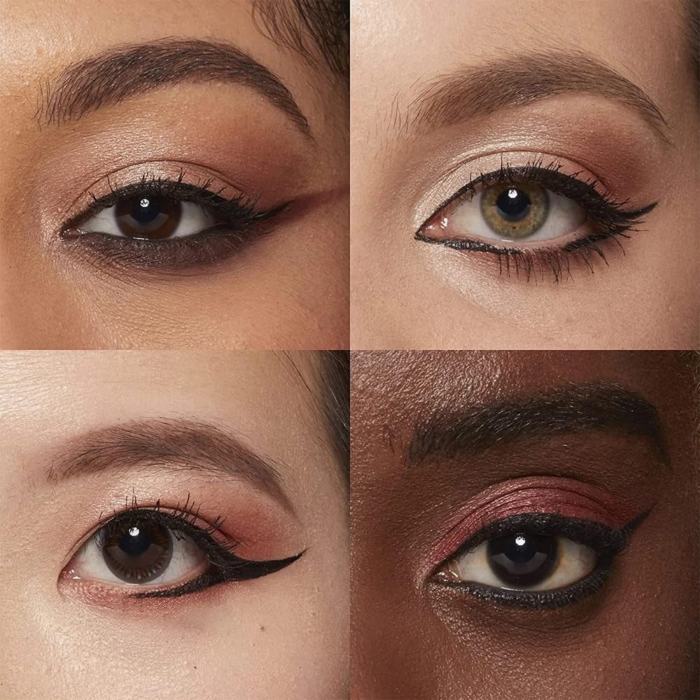 Black Waterproof Liquid Eyeliner - Vegan & Cruelty-Free Formula - Hypoallergenic Eye Makeup for Waterline and Eyelids - Long-Lasting Liquid Eyeliner (Pack of 1)