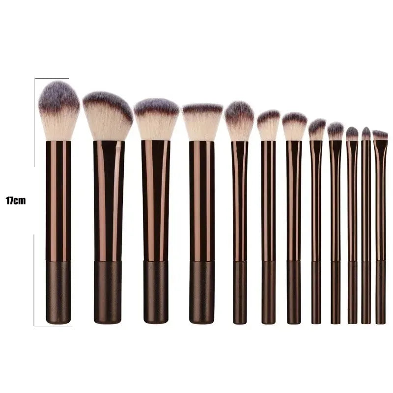 Elevate Your Beauty Routine with Our 12PCS Professional Makeup Brush Set - Perfect for Flawless Foundation, Concealer, and More!