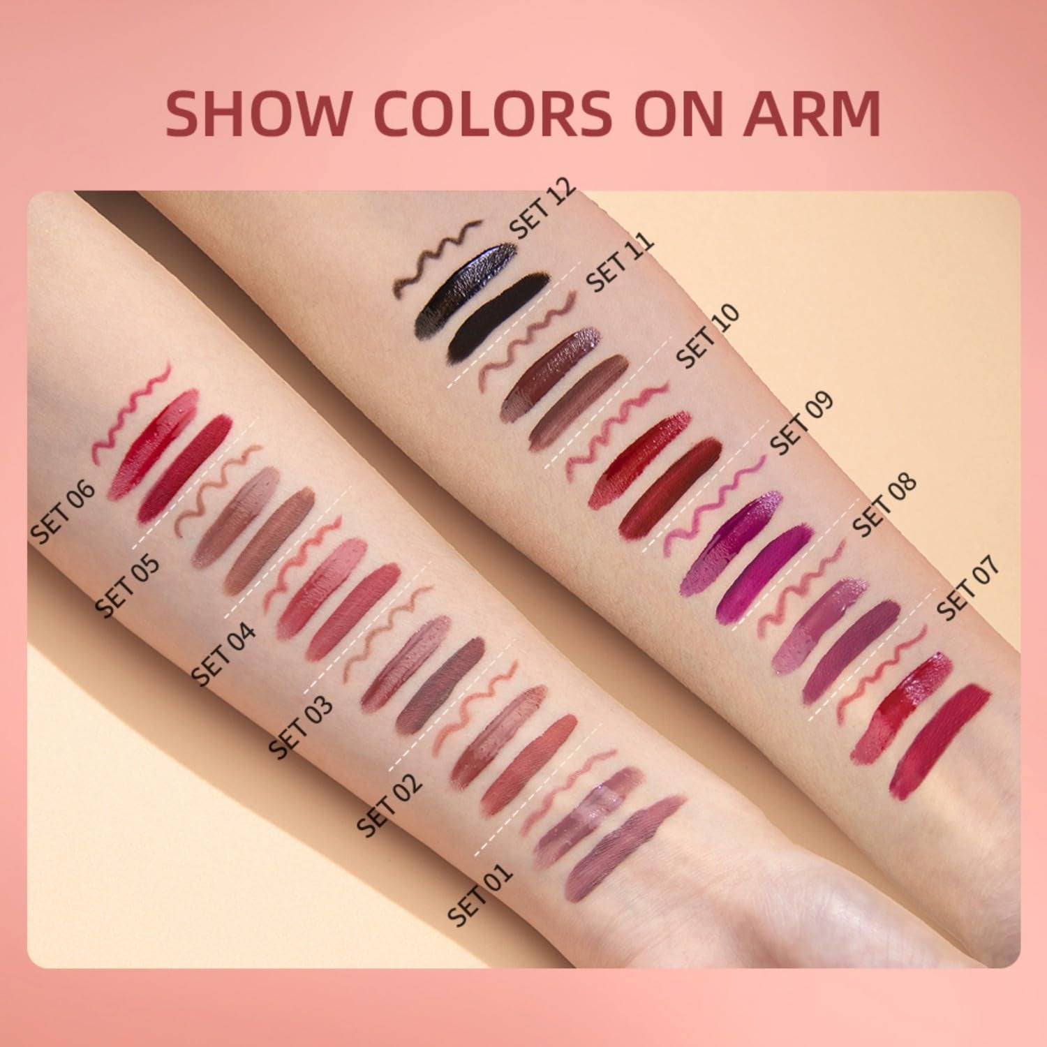 All in One Lip Kit 3 in 1 Smooth Lipliner Lipgloss and Lipstick Set with Matte Velvet Liquid Lipstick Hydrating Moisturizing Lip Gloss and Creamy Lip Liner (Kit 03, Cinnamon Bun)