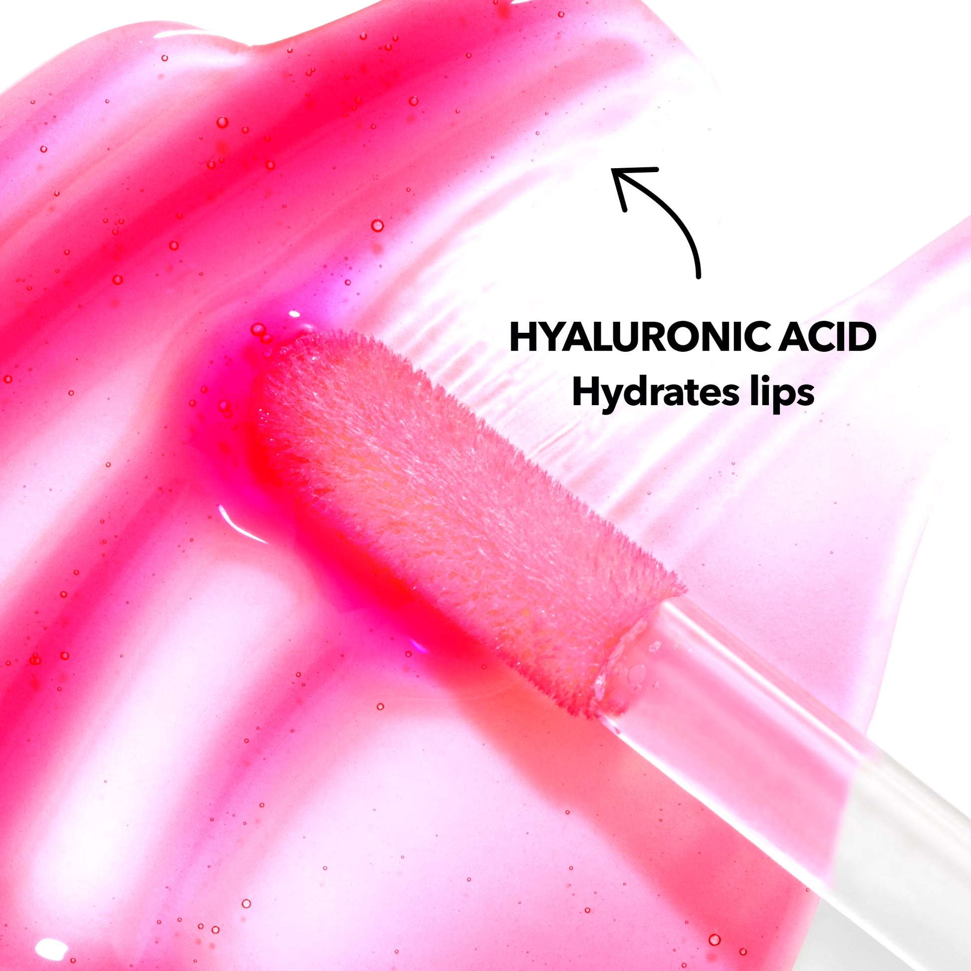 Glosstopia Lip Gloss - High-Shine Hydrating Formula with Hyaluronic Acid in Bubble Gum