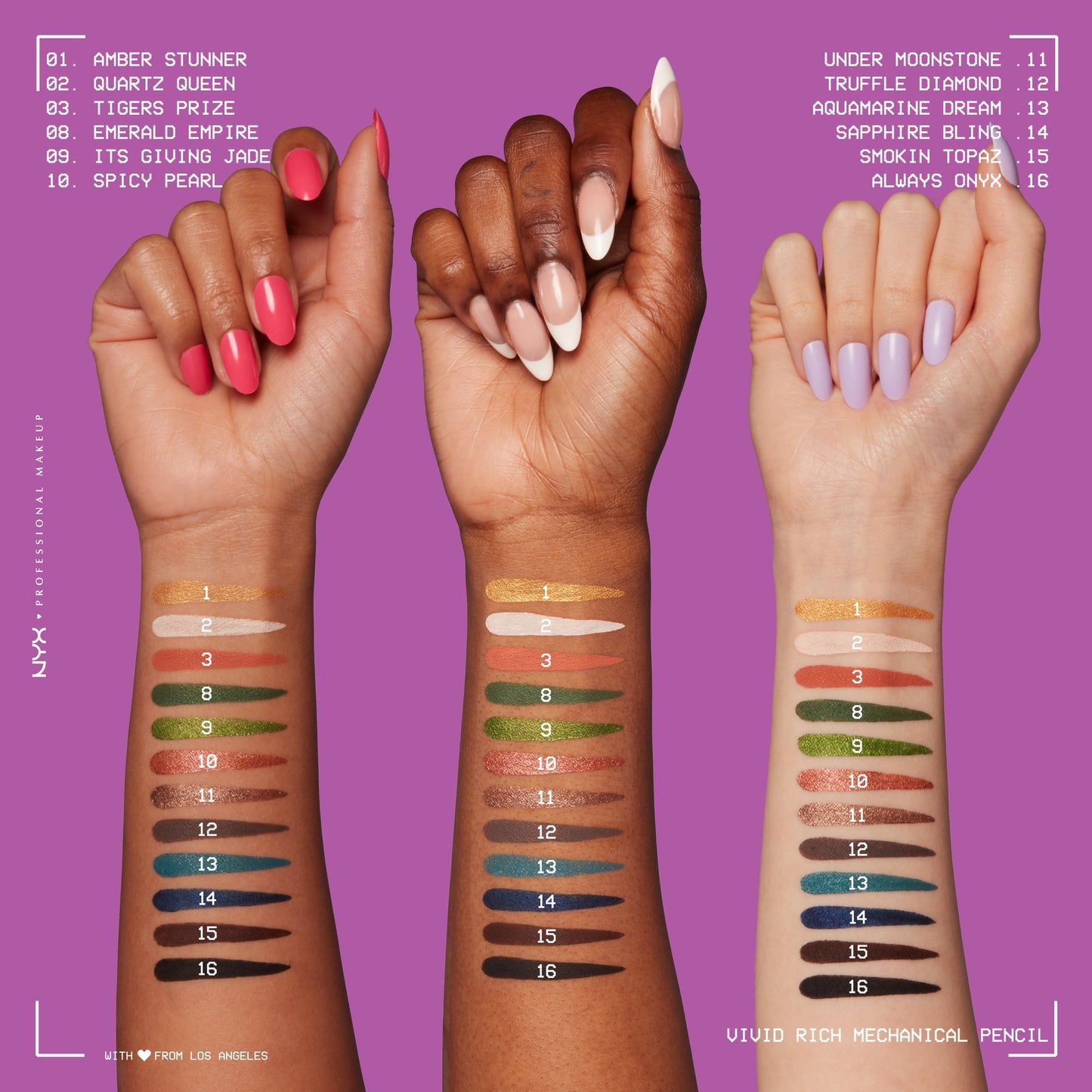 Vivid Rich Mechanical Eyeliner Pencil in Always Onyx - Unleash Your Boldest Eye Look Yet!