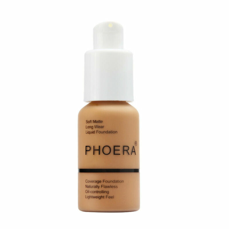 Experience Flawless Skin with PHOERA Full Coverage Foundation - Brighten and Long-Lasting Finish in Your Perfect Shade