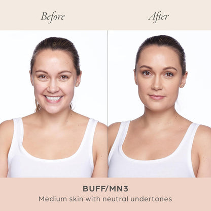 PÜR MINERALS 4-In-1 Love Your Selfie Foundation & Concealer - Longwear Medium-To-Full Coverage Liquid Makeup Foundation with Hydrating Blend for Refined-Looking, Natural Beauty Glow & Skin Texture
