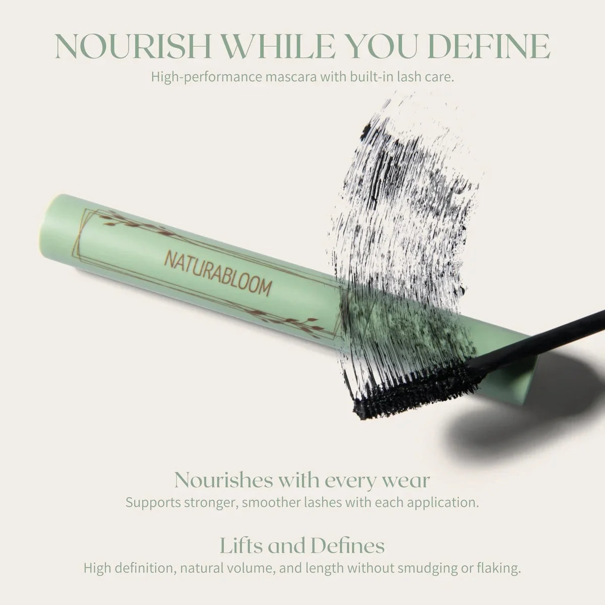 Elevate Your Eye Game with Our Nourishing Natural Vegan Black Mascara - Extra Volume & Length for Stunning Lashes - Hypoallergenic, Smudge-Proof & Long-Lasting - Organic & Cruelty-Free - Made in Italy (9.5ml)