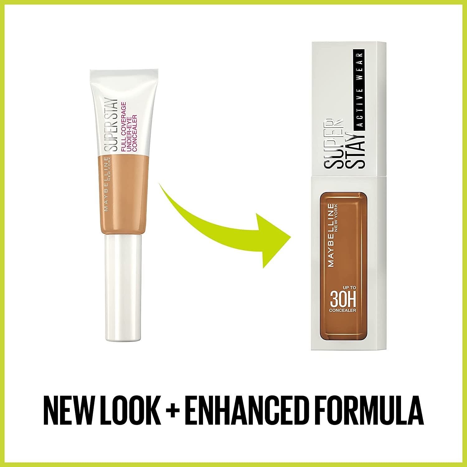 Super Stay Liquid Concealer Makeup, Full Coverage Concealer, up to 30 Hour Wear, Transfer Resistant, Natural Matte Finish, Oil-Free, Available in 16 Shades, 15, 1 Count