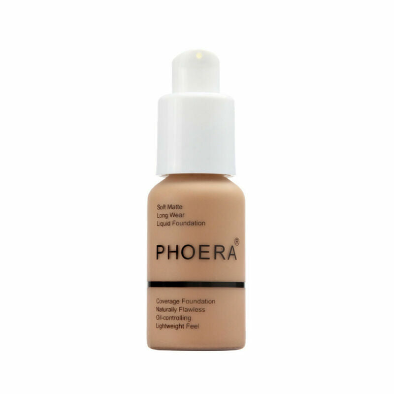 Experience Flawless Skin with PHOERA Full Coverage Foundation - Brighten and Long-Lasting Finish in Your Perfect Shade