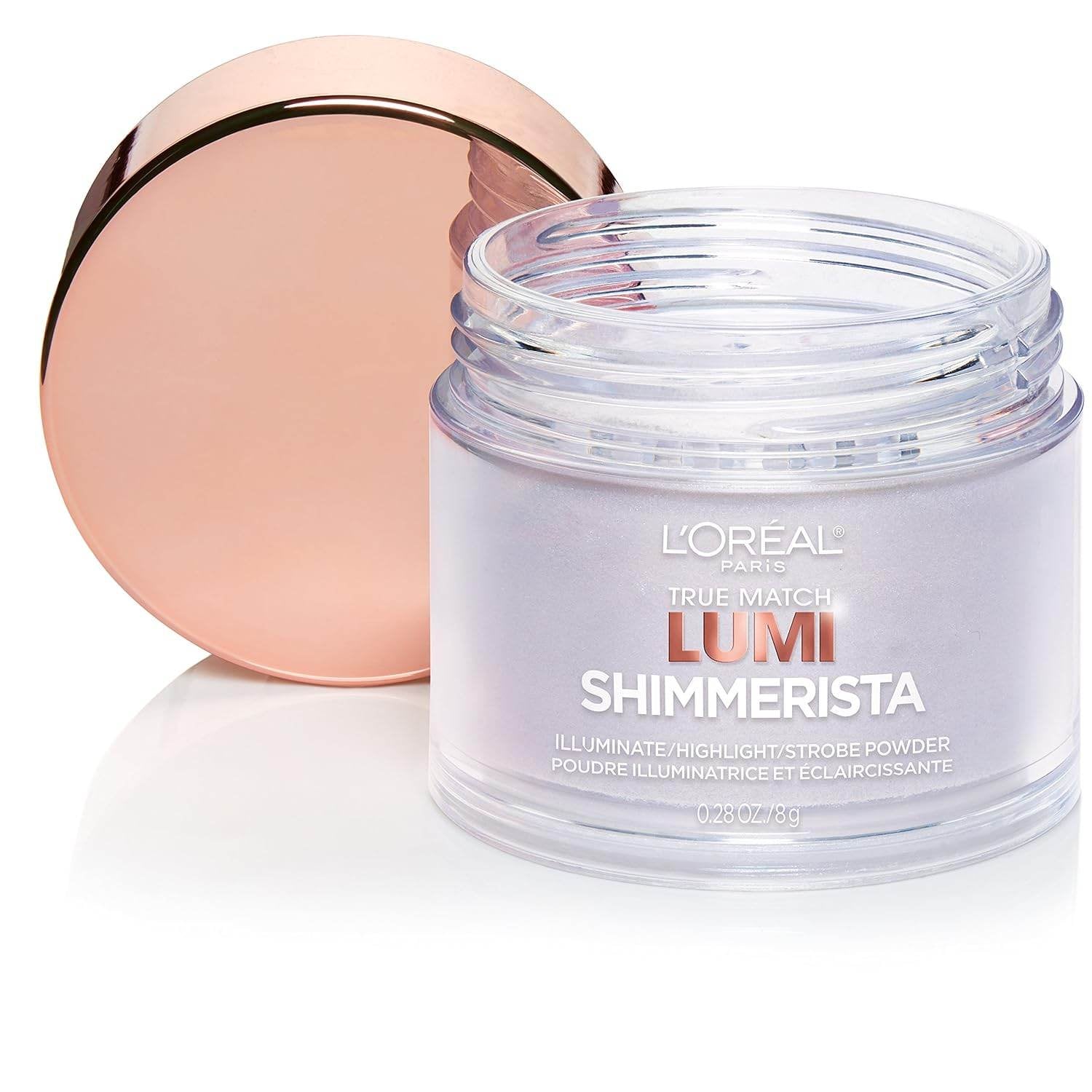 Illuminate Your Glow with L'Oreal Paris True Match Lumi Shimmerista Loose Highlighting Powder in Moonlight - 1 Count