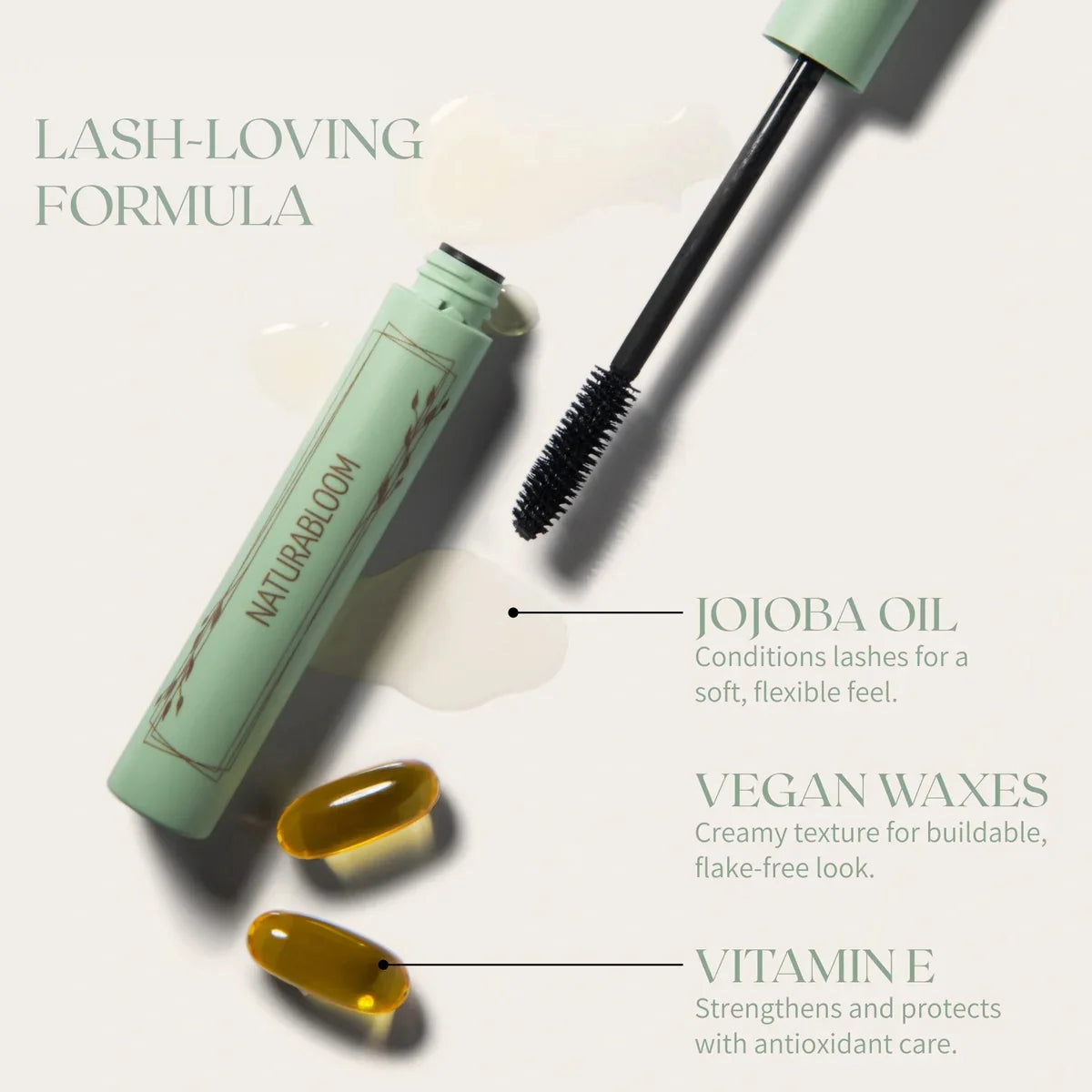 Elevate Your Eye Game with Our Nourishing Natural Vegan Black Mascara - Extra Volume & Length for Stunning Lashes - Hypoallergenic, Smudge-Proof & Long-Lasting - Organic & Cruelty-Free - Made in Italy (9.5ml)