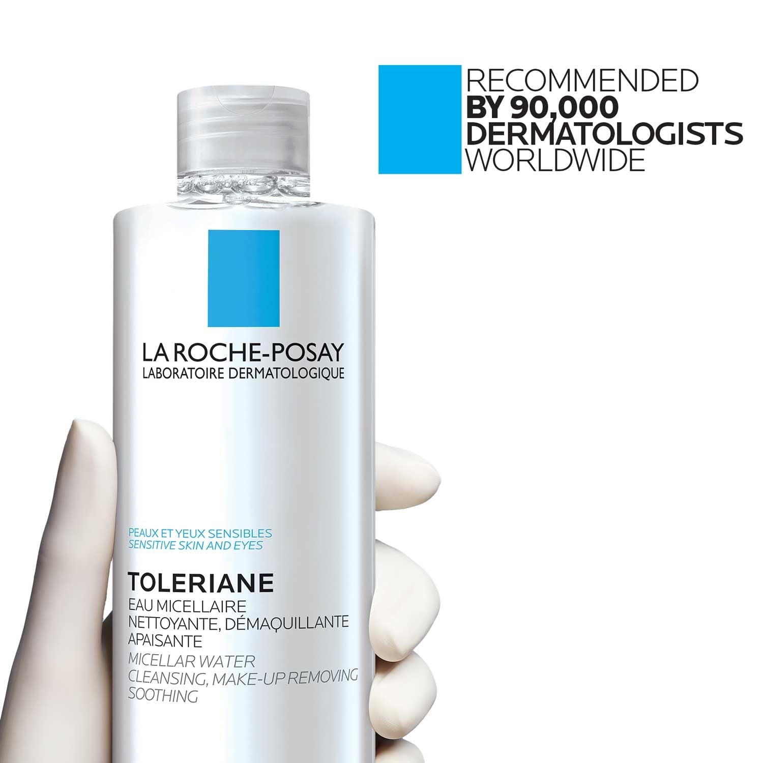 Micellar Cleansing Water for Sensitive Skin, Micellar Water Makeup Remover, Cleanses and Hydrates Skin, Gentle Face Toner, Oil Free