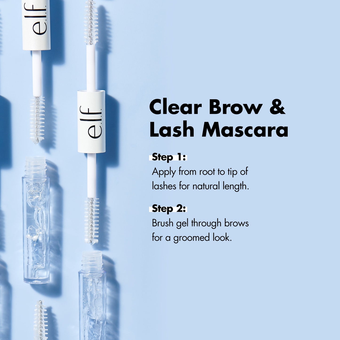 Elevate Your Look with E.L.F. Clear Brow & Lash Mascara - 0.08 Fl Oz of Natural Perfection