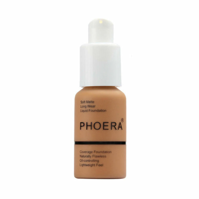 Experience Flawless Skin with PHOERA Full Coverage Foundation - Brighten and Long-Lasting Finish in Your Perfect Shade