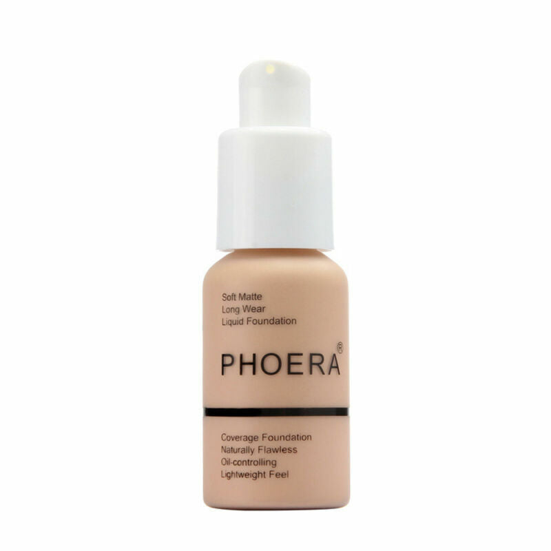 Experience Flawless Skin with PHOERA Full Coverage Foundation - Brighten and Long-Lasting Finish in Your Perfect Shade
