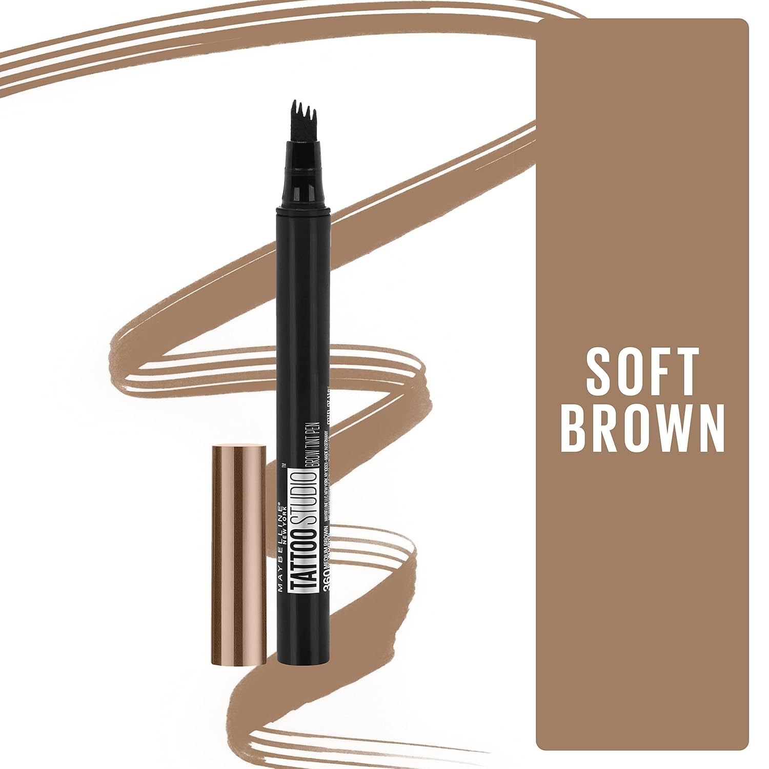 Tattoostudio Brow Tint Pen - Soft Brown, 0.037 Fl. Oz.