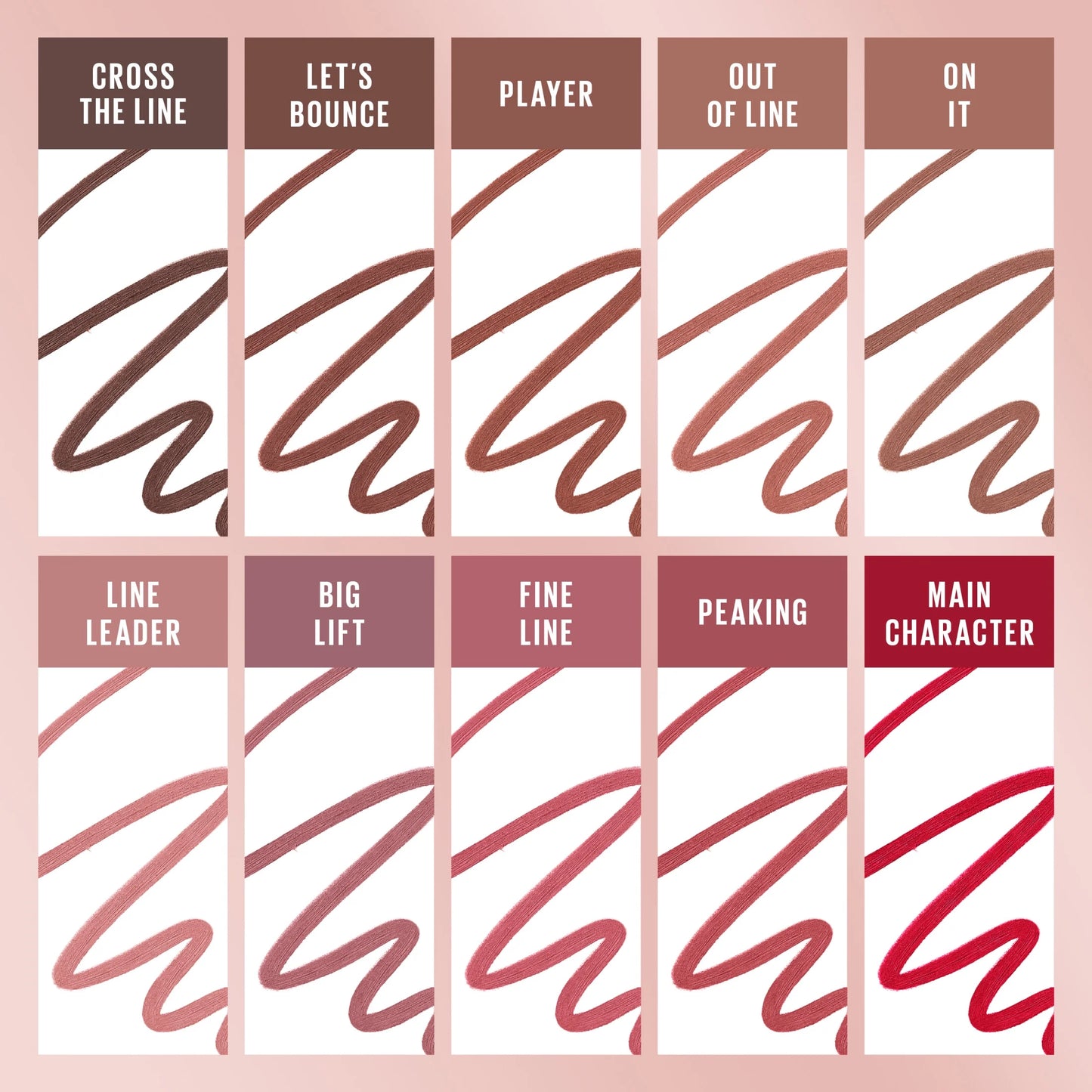 (2 Pack)  Lifter Liner Lip Liner Makeup with Hyaluronic Acid, Cross the Line, 0.04 Oz