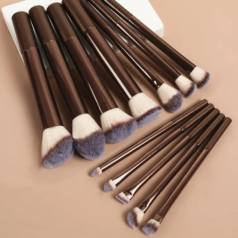 Elevate Your Beauty Routine with Our 12PCS Professional Makeup Brush Set - Perfect for Flawless Foundation, Concealer, and More!