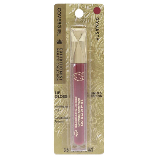 Elevate Your Look with COVERGIRL Exhibitionist Majesty Lip Gloss - Stunning Dynasty Shade for All Skin Types, 0.12 Oz