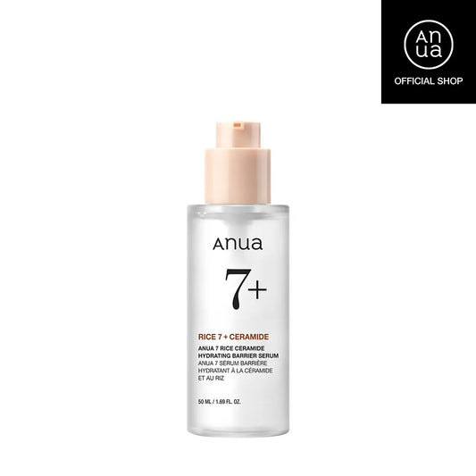 Unlock Radiant Skin with Anua's Korean 7 Rice Ceramide Hydrating Barrier Serum - 50ml of Nourishing Hydration for a Flawless Glass Complexion