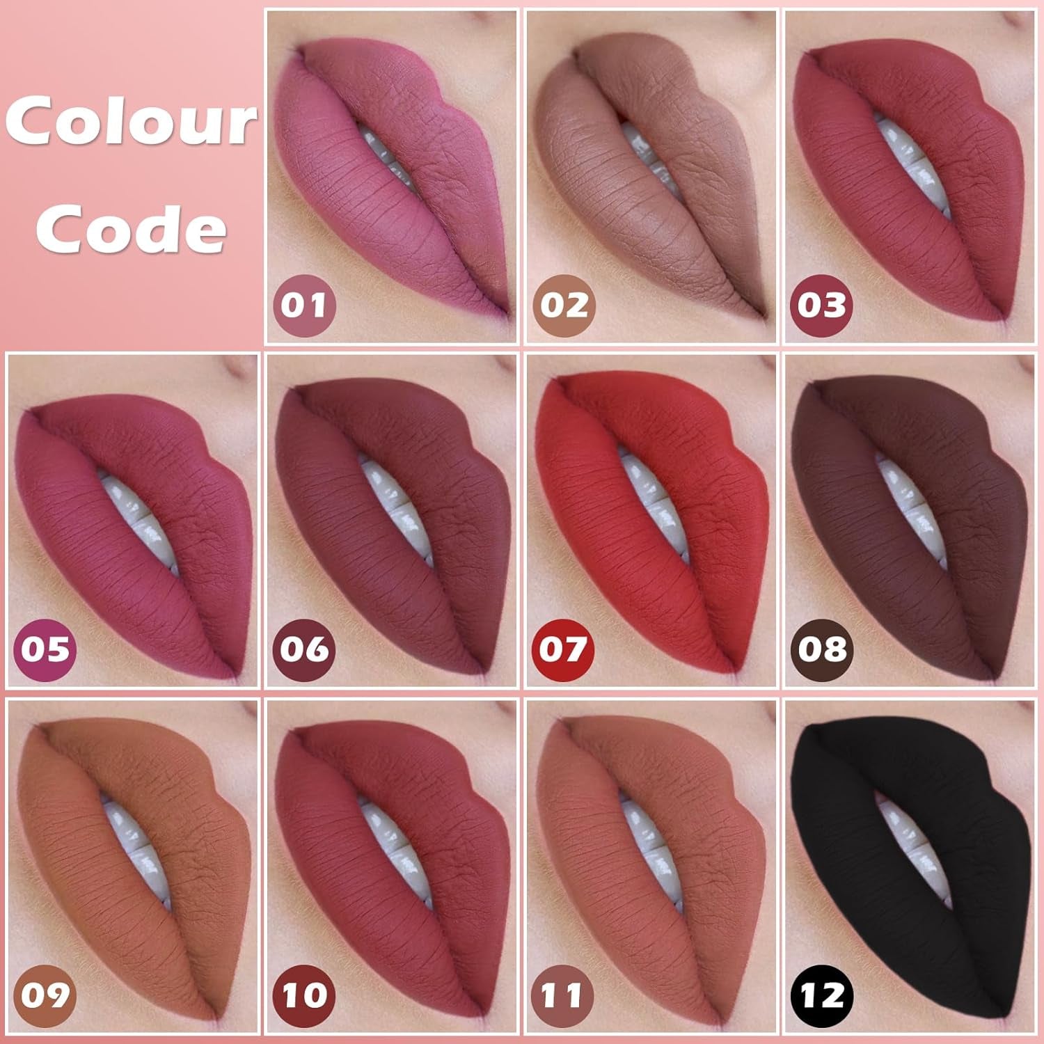 Brown Lip Liner, Long Lasting Lip Liner Pencil, Rich Lip Makeup Colors Highly Pigmented Lip Liners, Smooth Application Lipliner Lip Pencil