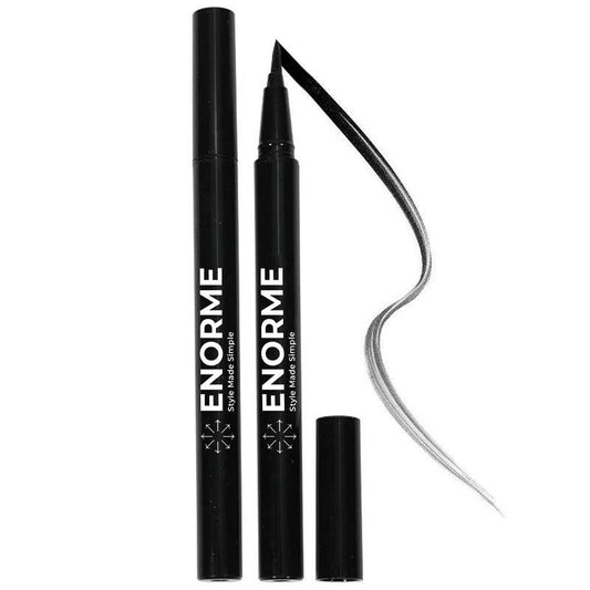 Black Waterproof Liquid Eyeliner - Vegan & Cruelty-Free Formula - Hypoallergenic Eye Makeup for Waterline and Eyelids - Long-Lasting Liquid Eyeliner (Pack of 1)