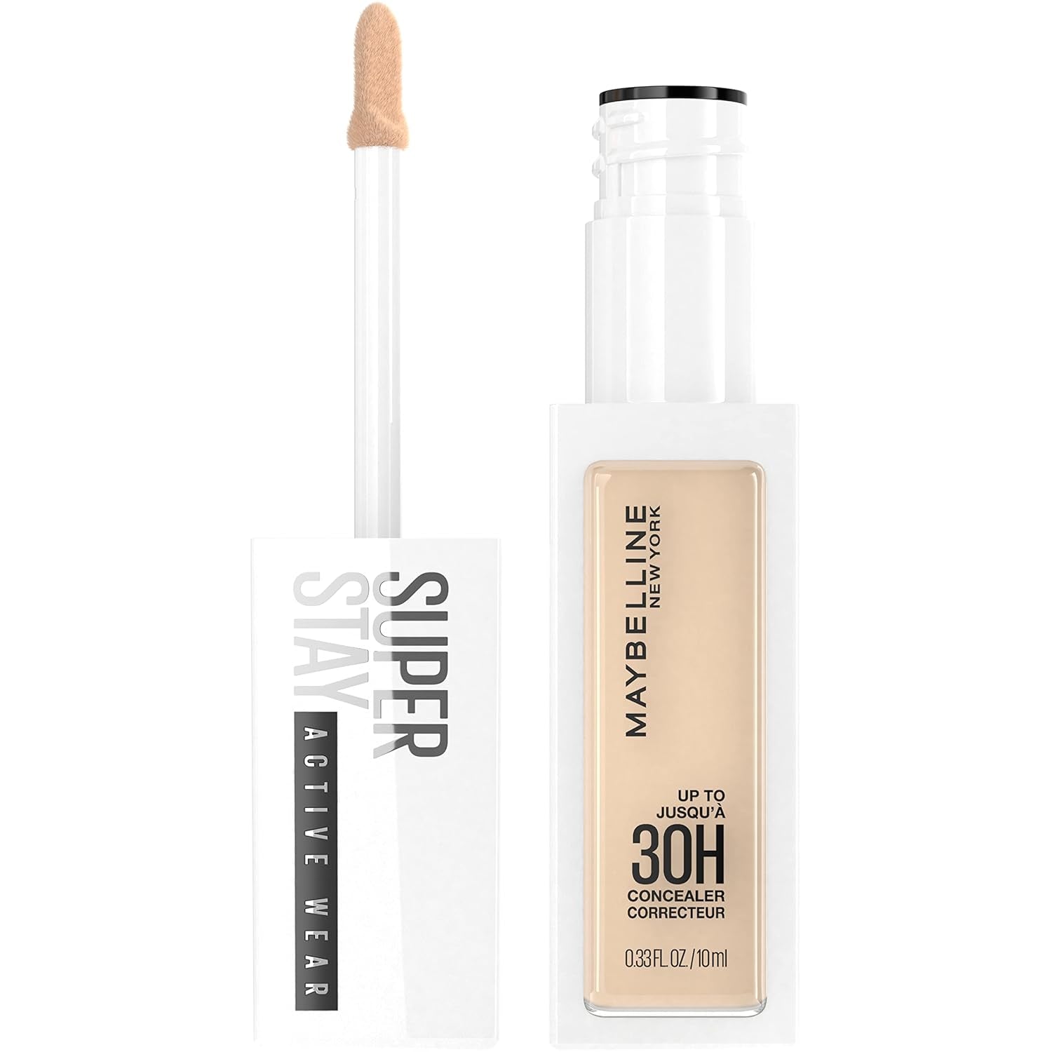 Super Stay Liquid Concealer Makeup, Full Coverage Concealer, up to 30 Hour Wear, Transfer Resistant, Natural Matte Finish, Oil-Free, Available in 16 Shades, 15, 1 Count