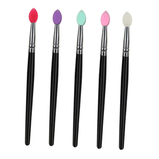 5Pcs Makeup Kit Women Cosmetics Face Beauty Tools Set Eye Face Makeup Brushes Plastic Handle Makeup Tools for Purpose