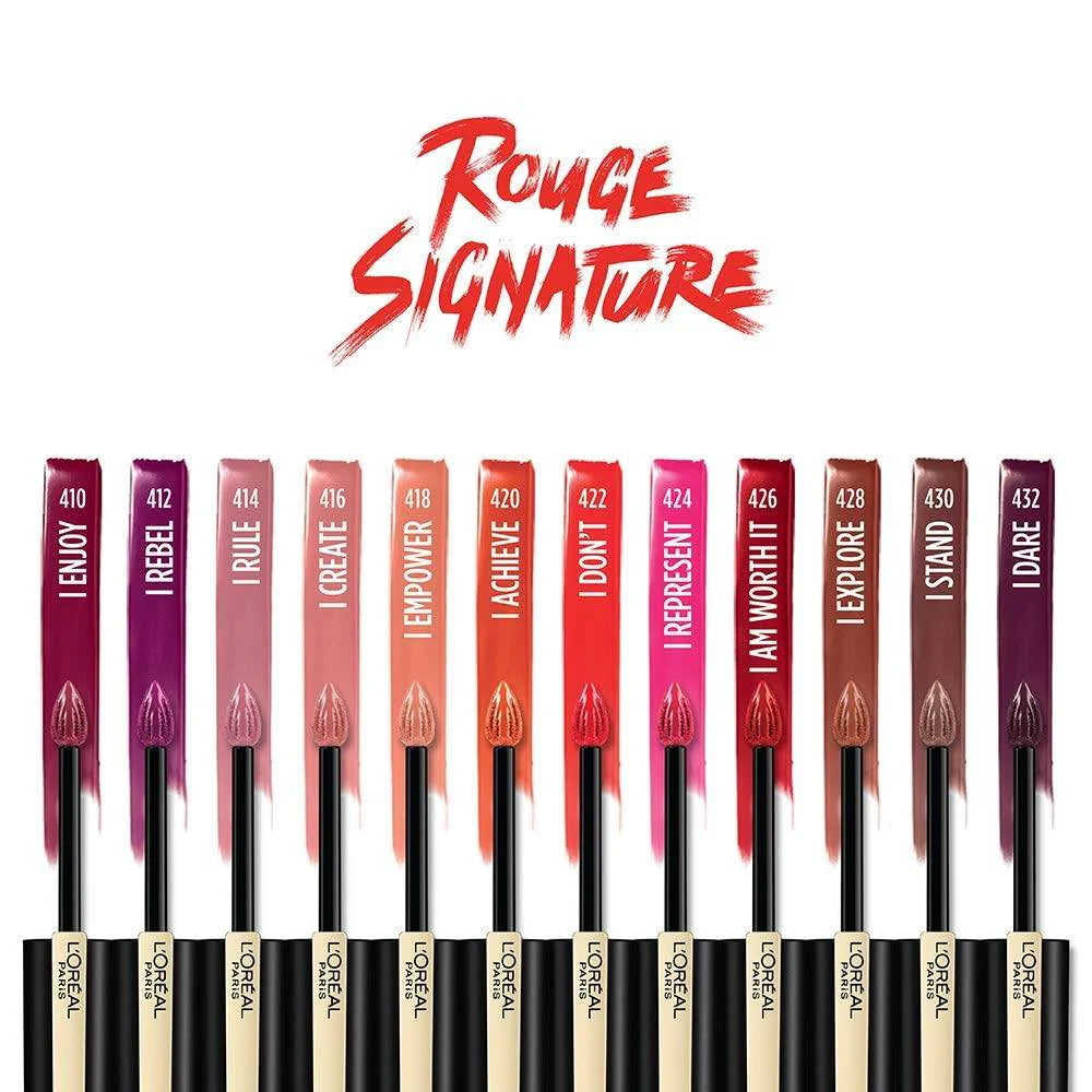 Experience Bold Color with L’Oréal Paris Makeup Rouge Signature Matte Lip Stain in I Don't