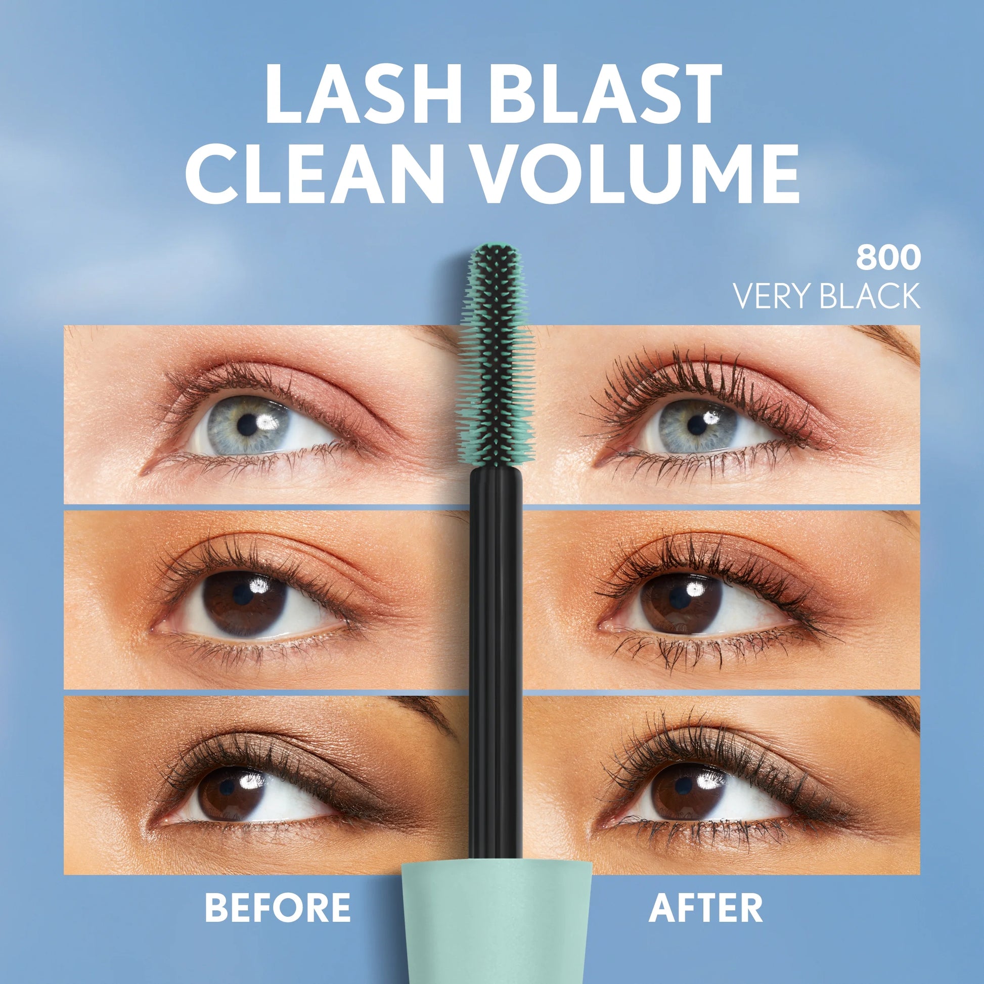 Last Blast Clean Volume Mascara, Very Black, Defining Mascara, 1 Count, Waterproof Mascara