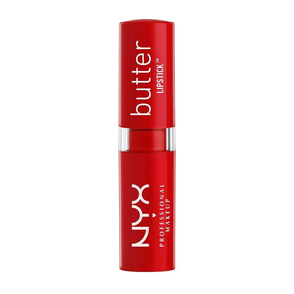 Indulge Your Lips with NYX Nyx Cosmetics Butter Lipstick in Big Cherry - The Perfect Red Shade for All Skin Types