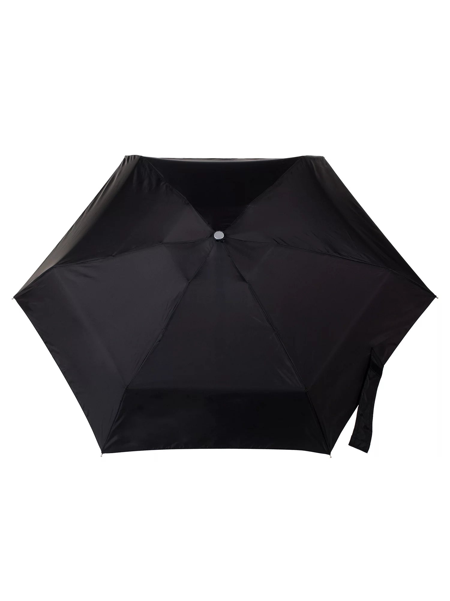 Recycled Canopy One-Touch Auto Open Ultra Compact Mini Travel Umbrella with Carrying Case Black