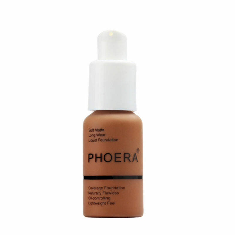 Experience Flawless Skin with PHOERA Full Coverage Foundation - Brighten and Long-Lasting Finish in Your Perfect Shade