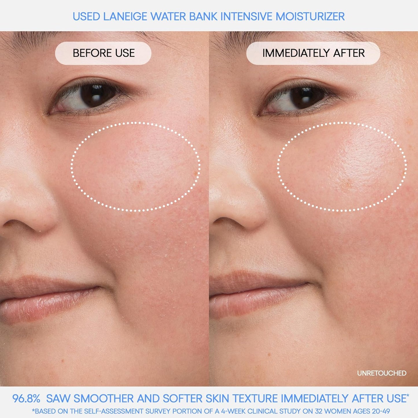Revitalize Your Skin with Water Bank Blue Hyaluronic Intensive Moisturizer - Ultimate Hydration Cream for Extra Dry Skin Featuring Squalane & Peptides for Enhanced Skin Barrier Support