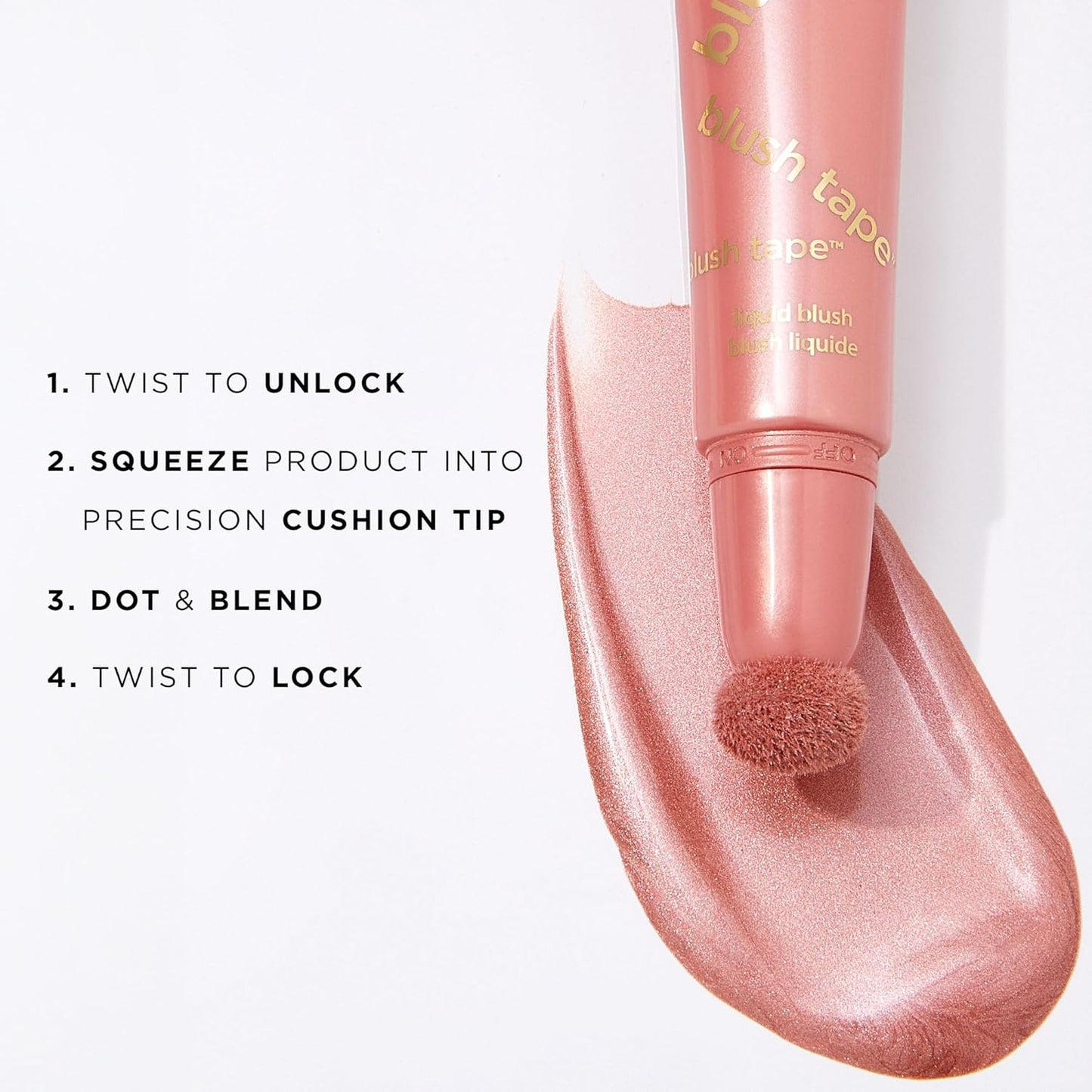 Tarte Blush Tape Liquid Blush - Achieve a Radiant Glow with Buildable Cream Formula, Lightweight & Skin-Loving Ingredients, Vegan & Cruelty-Free